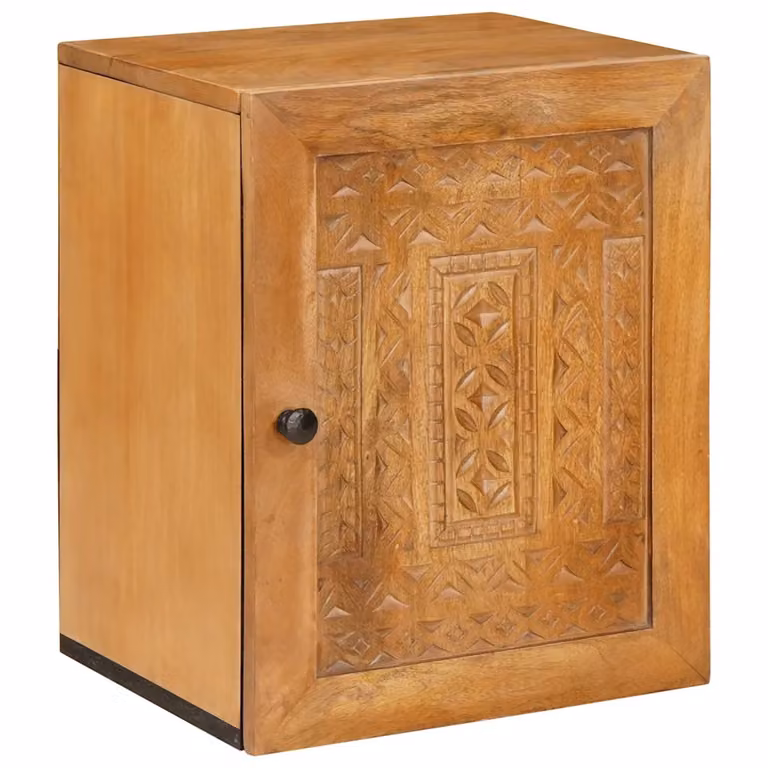 Mobile da bagno moderno vidaXL in legno color marrone con ante a battente e ripiani interni, L 38 cm x P 33 cm x H 48 cm