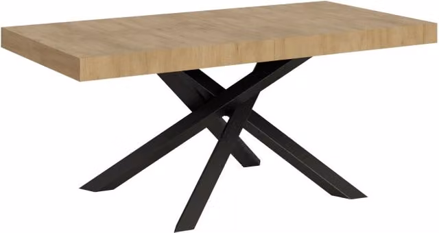Tavolo allungabile Volantis Itamoby con telaio Antracite e piano Quercia Natura L: 90-440 cm, P: 90 cm – 1