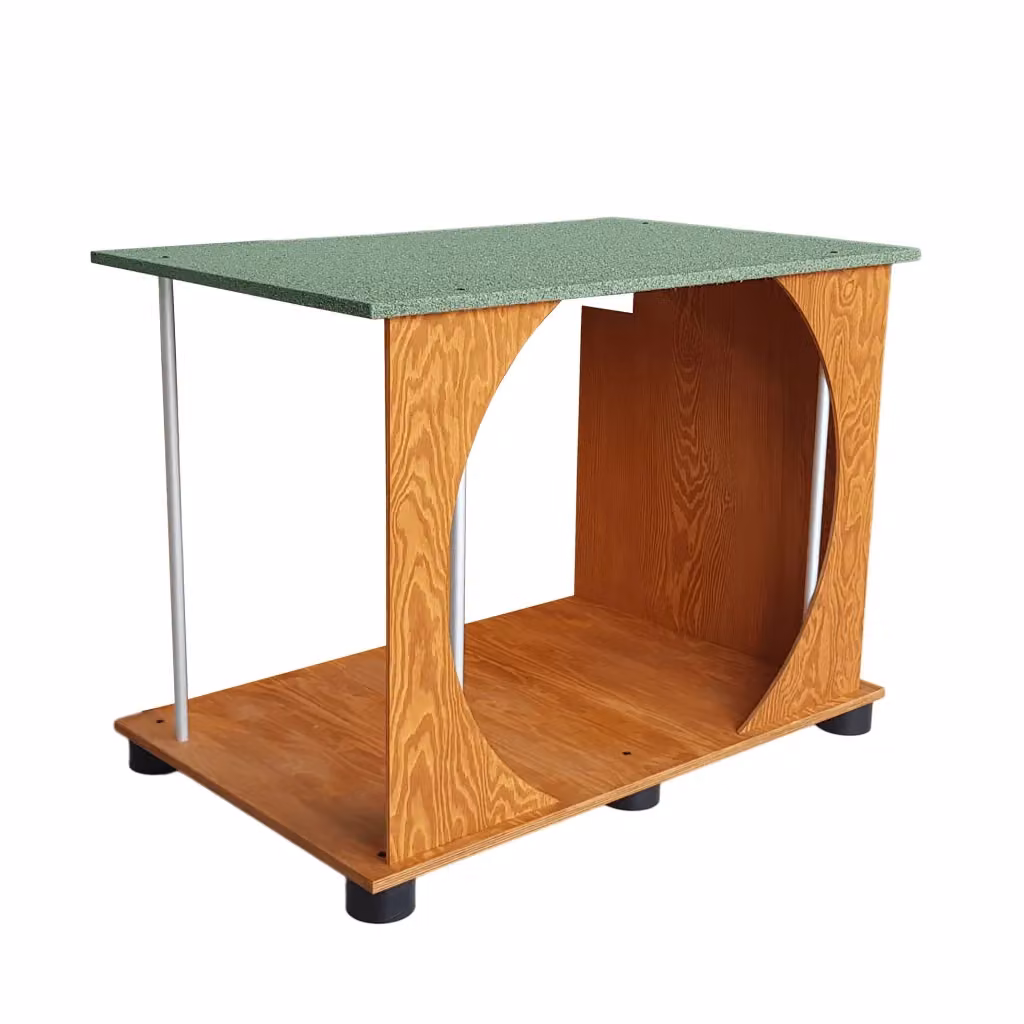 Veranda in legno Original Legno Italia per cuccia universale, impermeabile e isolata, colore verde, L/P/H: 102 x 67 x 98 cm – 2