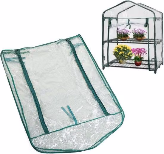 Copertura per la protezione delle piante - Protezione in PVC trasparente - 69 x 49 x 92 cm - Trasparente