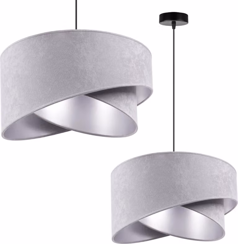 Lampada a sospensione Glamour con paralume – Elegante lampada a sospensione Lampadario Lampada da soffitto per soggiorno e sala da pranzo