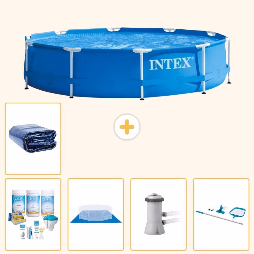 Piscina autoportante rettangolare - 366x76 cm - 6 pezzi - Modello S20441