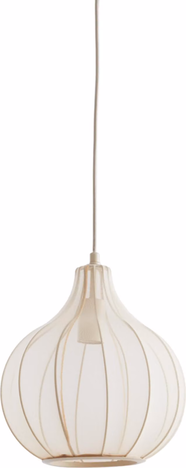 Lampada a sospensione - beige - Elati - tessile - E27 - 2976627 - Light & Living