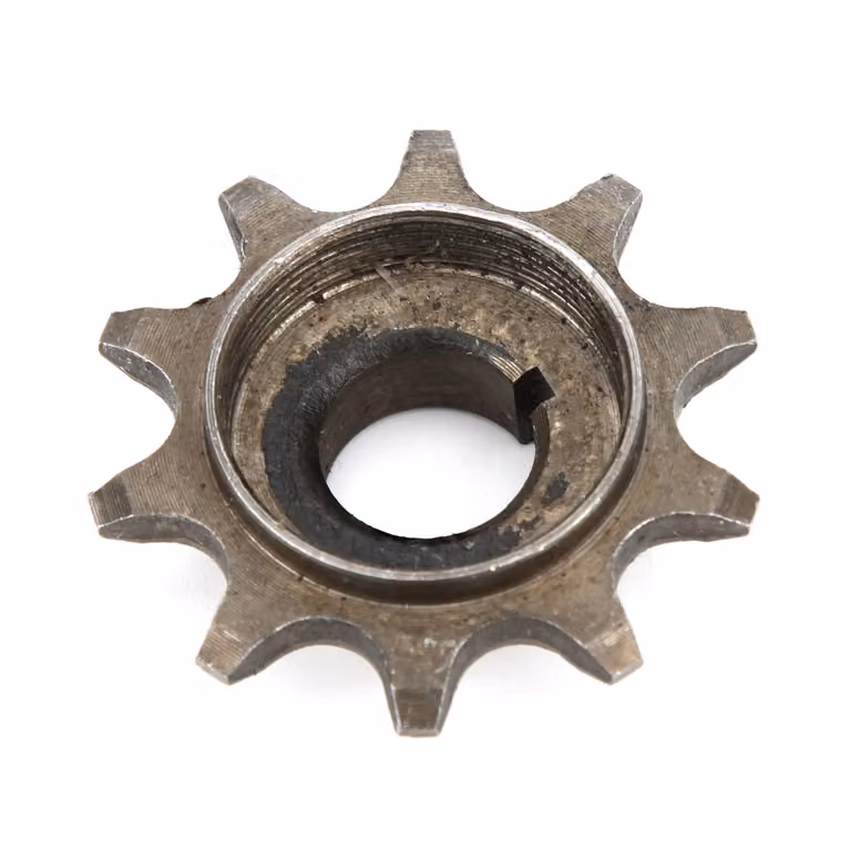 Pignone anteriore, pignone 10T, 415 pignone catena, ingranaggio pignone anteriore, sostituzione pignone, accessorio bicicletta motorizzata