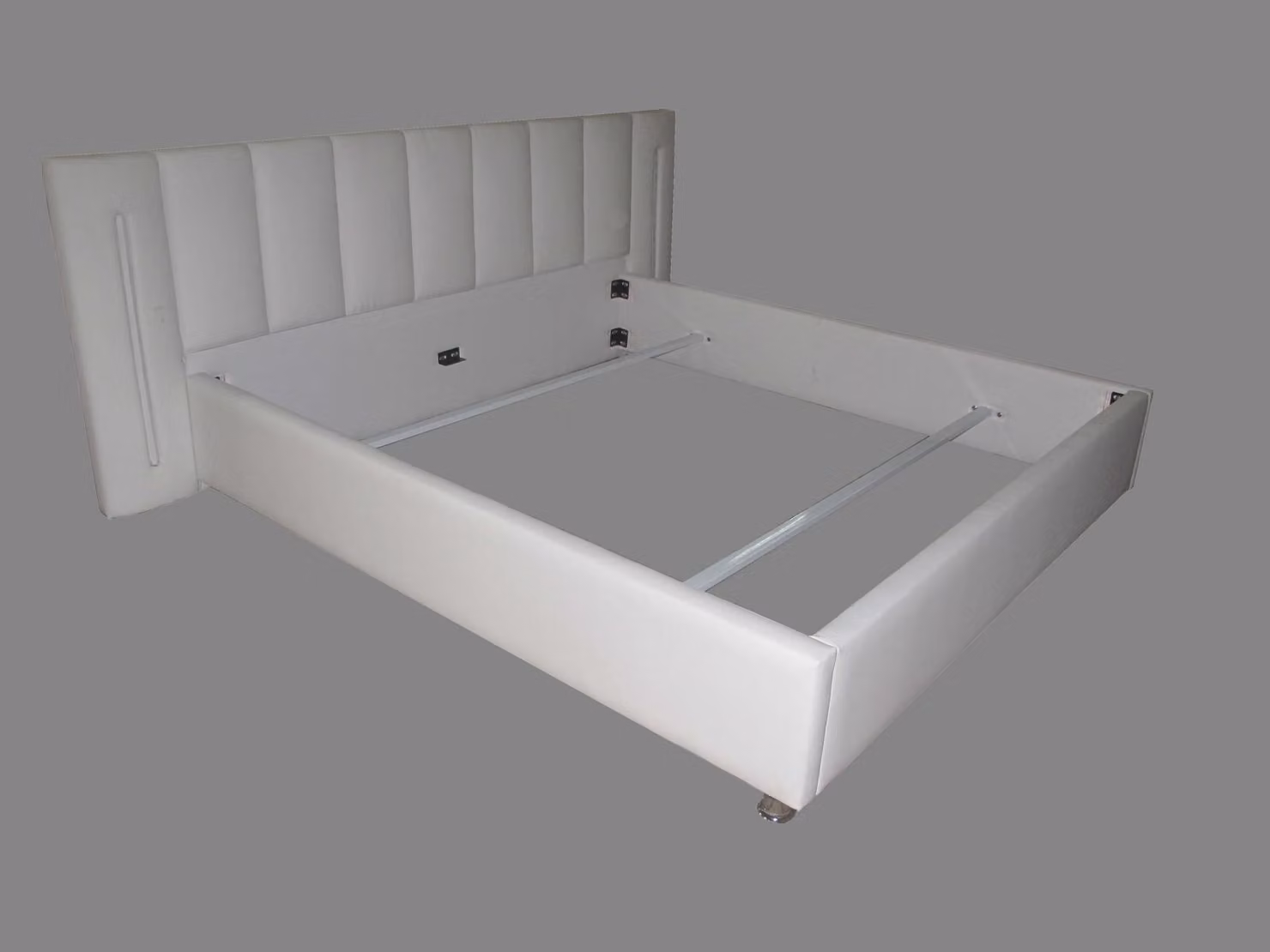 Leder Design Bett Doppel Betten Ehe Modernes Hotel Gestell Schlaf Zimmer Luxus