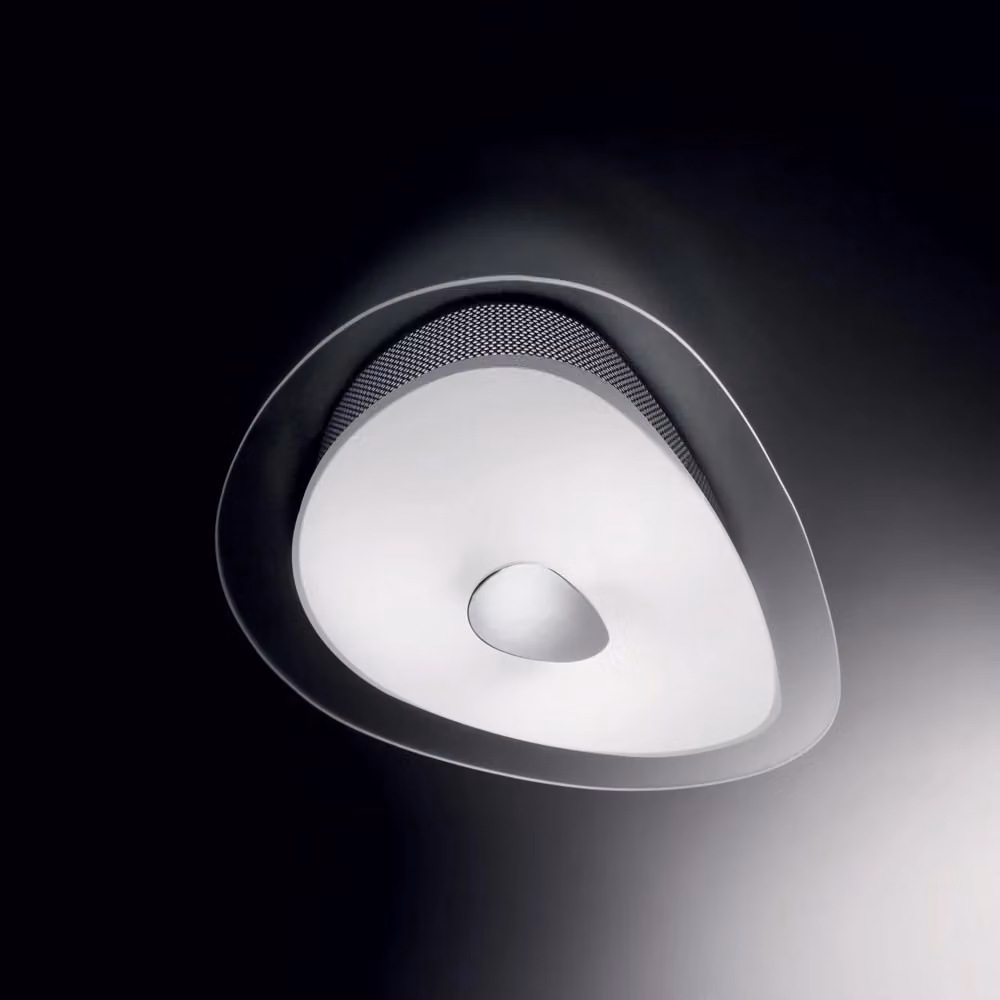 Plafoniera Moderna Geko IDEAL LUX in Metallo e Vetro Bianco e Cromo con 3 Luci E27 – 2