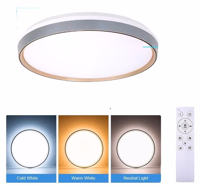 Lampada a soffitto LED intelligente, dimmerabile, con diverse opzioni di controllo. Lampada a soffitto intelligente
