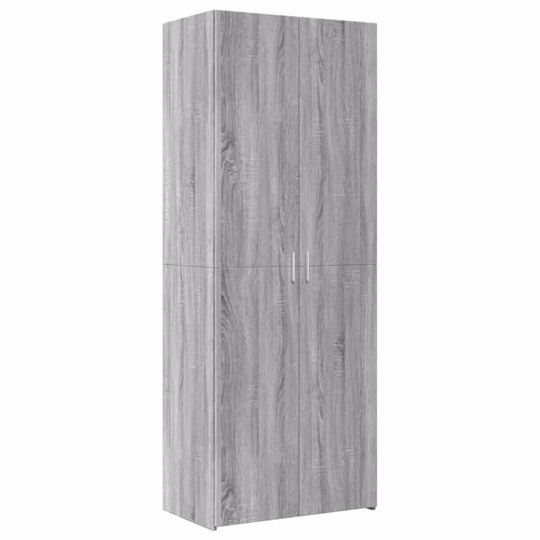 Credenza Grigio Sonoma 70x42,5x185 cm in Legno Ingegnerizzato