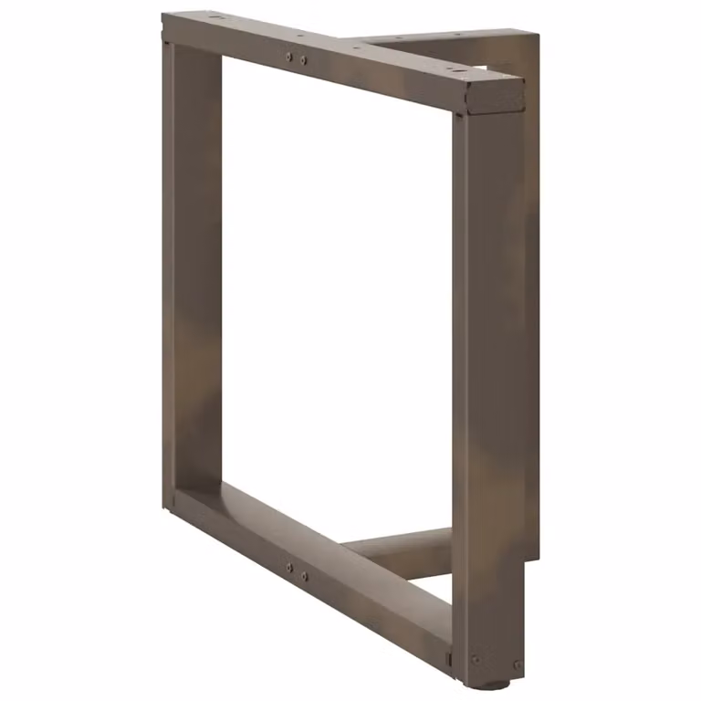 Coppia di gambe per tavolo da pranzo a forma di T vidaXL in metallo nero L: 100 cm, P: 35 cm, H: 72-73 cm