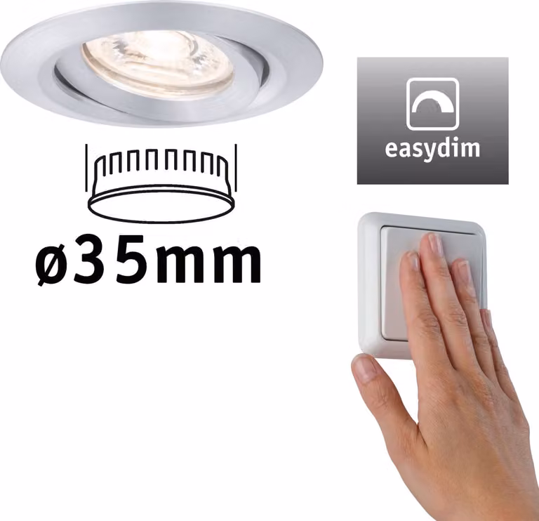 Paulmann Lampada da incasso LED Nova Mini Plus orientabile a luce singola
