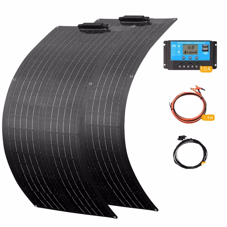 Kit pannello solare, potenza di 100 Watt, tecnologia monocristallina, kit solare da 100W
