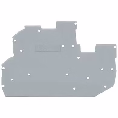 Wago 2022-2291, Separatore per morsettiera, 1 pezzo, poliammide, grigio, 1 mm, 79,5 mm