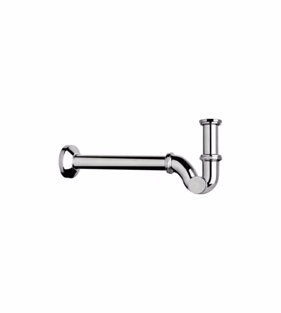 Sifone a S in ottone IDRO BRIC 1"1/4 senza piletta modello piccolo