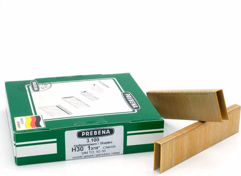 Graffe Prebena tipo H zincate temprate 30 mm H30CNKHA