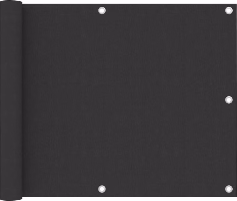 Paravento Balcone Antracite 75x500 cm in Tessuto Oxford
