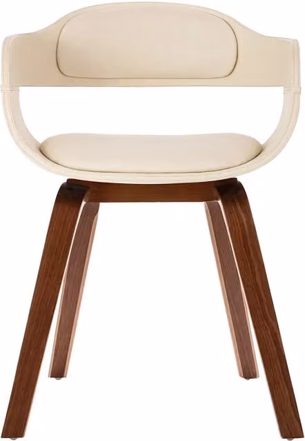 Sedia da Pranzo Moderna vidaXL in Legno e Similpelle Bianca