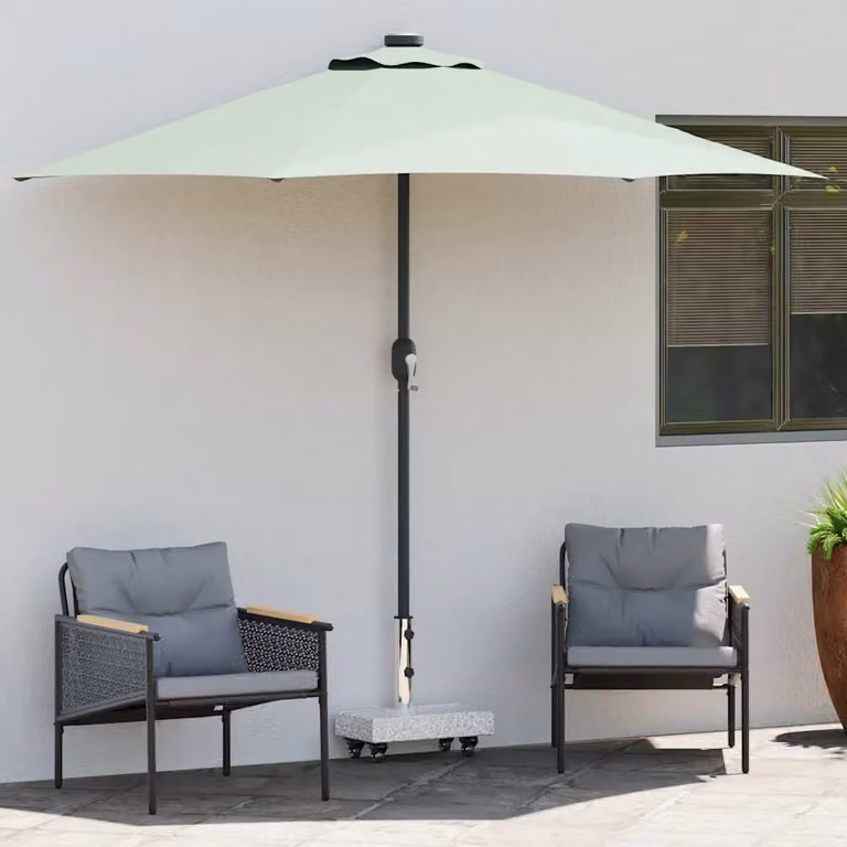 Base per ombrellone vidaXL rettangolare in colore grigio granito con peso di 25 kg