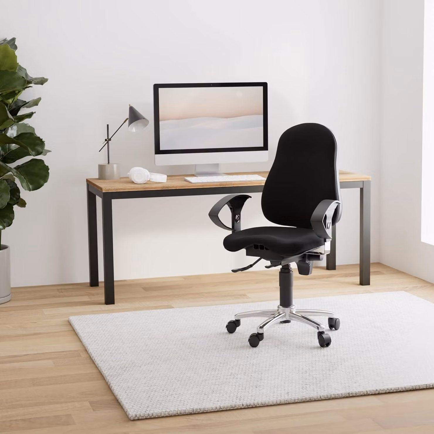 Sedia ergonomica da ufficio - Sedia da ufficio con seduta regolabile - Sedia girevole - Sedia da lavoro - Sedia Sitness