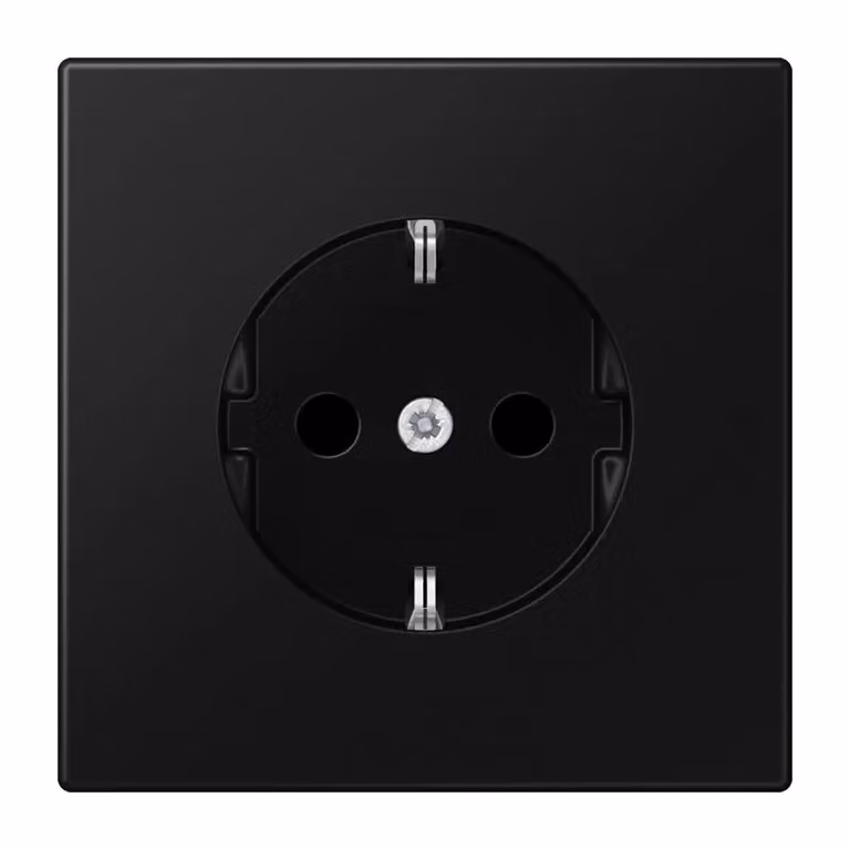 JUNG LS 1520 KI SWM Presa di corrente tipo F Nero (LS1520KISWM)