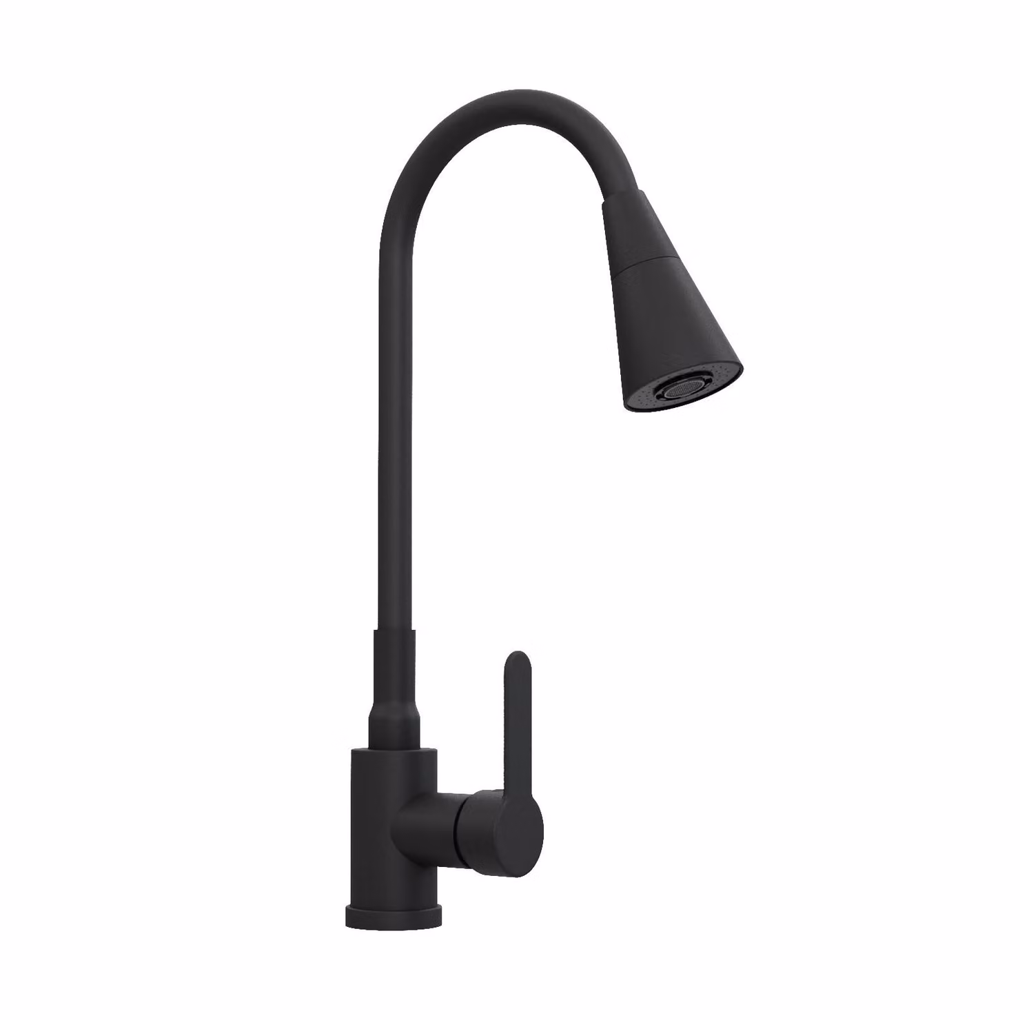 Rubinetto da cucina Rubinetto acqua Rubinetto miscelatore da cucina Flessibile 2 tipi di getto Nero 10904