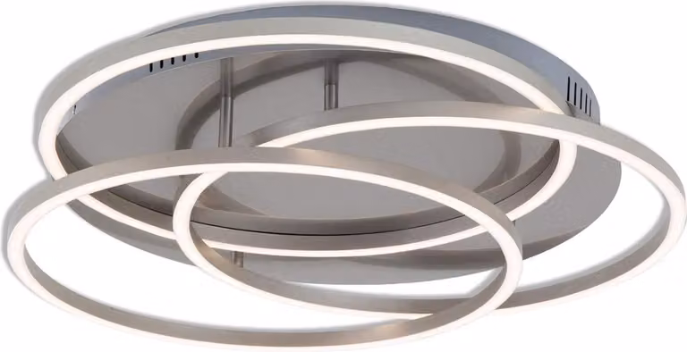 Lampada da soffitto a LED dimmerabile con funzione memoria 56 W argento in metallo e plastica Briloner