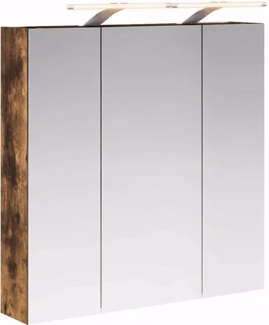 Mobiletto per specchio da Bagno | Armadio da bagno Rovere fum¨¦ 70 x 14,5 x 70 cm