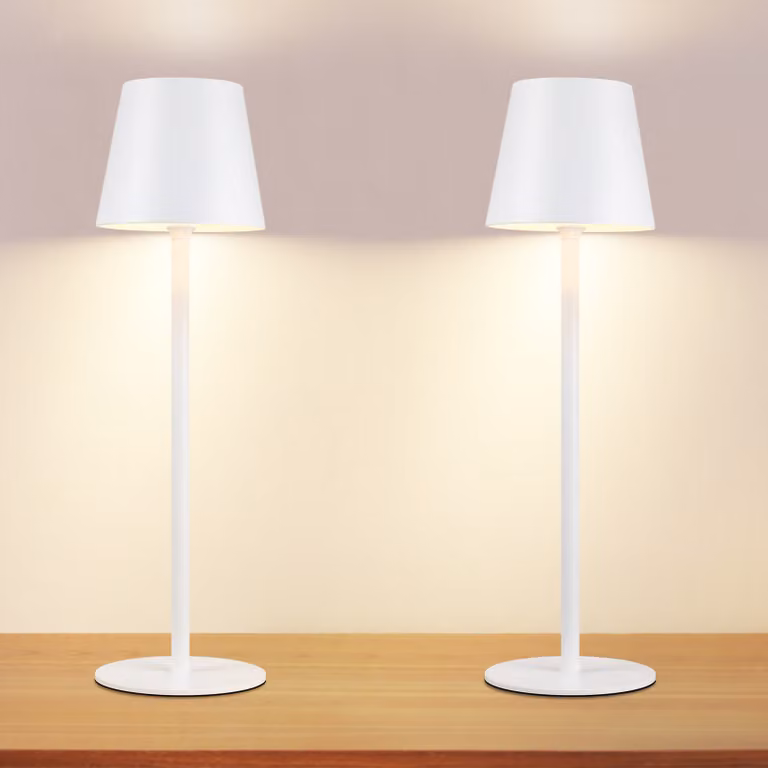 ZMH Lampada da tavolo Lampada da tavolo a LED senza fili Lampada da comodino Touch Dimmable 2pcs Lampada da tavolo USB ricaricabile Comodino da tavolo in metallo Camera da letto