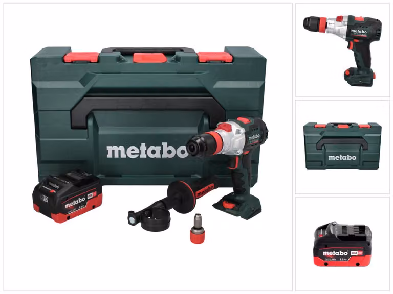 Metabo SB 18 LTX BL Q I Trapano a percussione a batteria 18 V 130 Nm brushless + 1x batteria ricaricabile 8,0 Ah + metaBOX - senza caricatore
