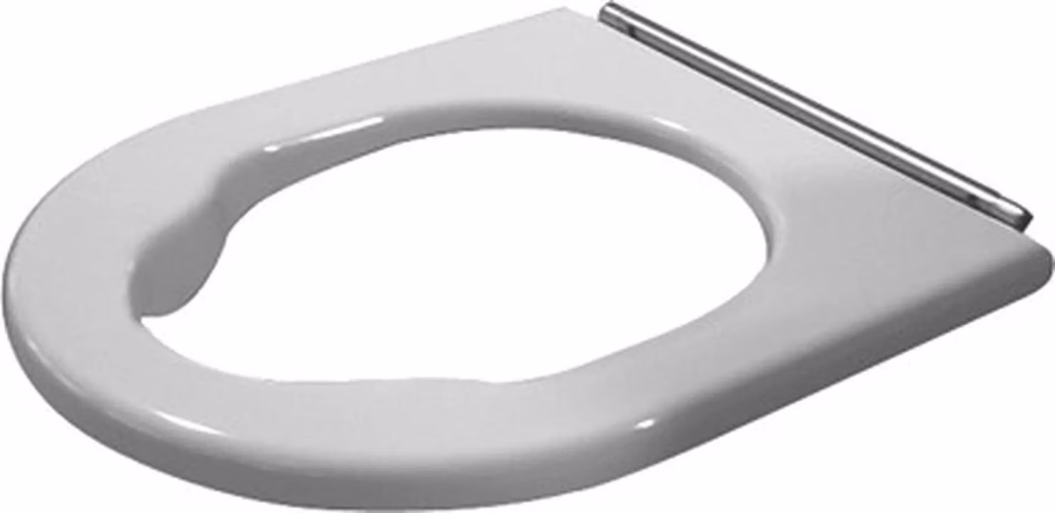 Duravit Sedile WC Starck 3 Vital, con paracolpi angolari, cerniere in acciaio inox, bianco, 1 pz.