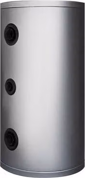 Accumulatore inerziale Aton per acqua calda sanitaria smaltato in acciaio, colore argento, 100 l, a parete