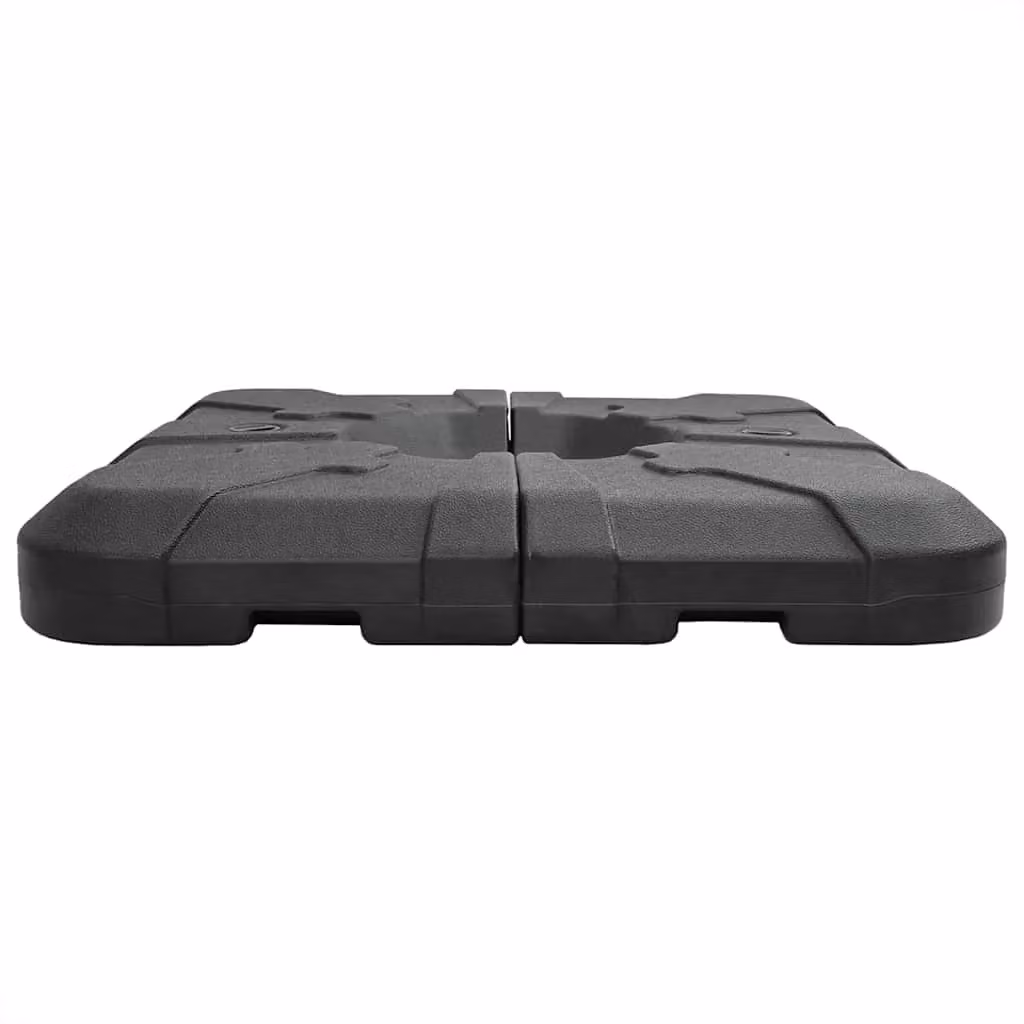 Base per ombrellone a braccio HELLOSHOP26 in polietilene nero L: 88,5 cm, P: 88,5 cm, H: 12 cm – 2