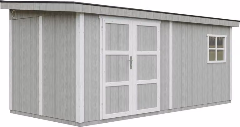 Casetta da giardino di 11,47 m² - H231x248x530 cm - Timbela M940-TUNDRA GREY