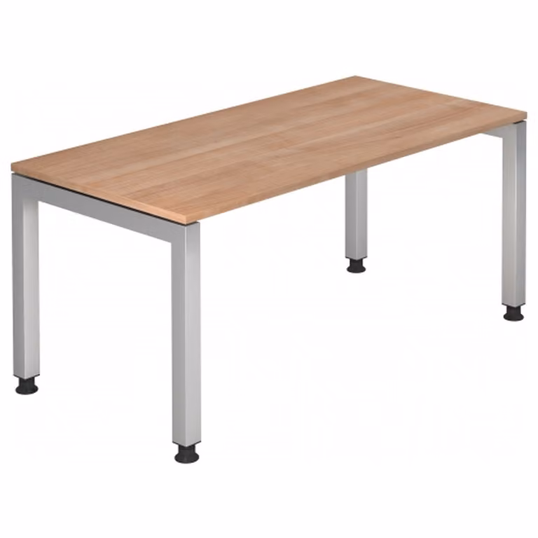 HAMMERBACHER JS16 höhenverstellbarer Schreibtisch nussbaum rechteckig