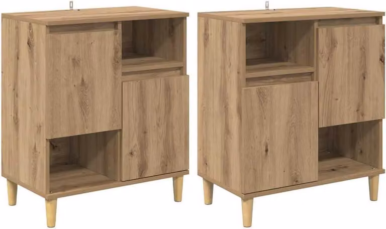 Sideboards 2 pcs Rovere artigianale 60 x 35 x 70 cm