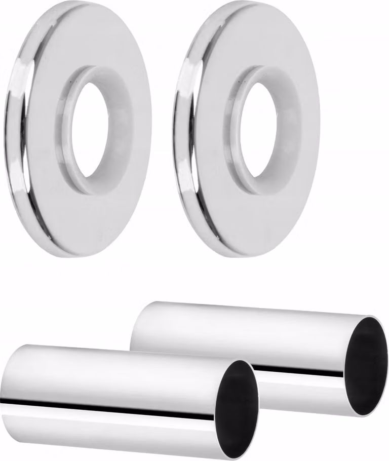 Set Di Coperture Cromate Set Di Rosette Singole Con Boccole