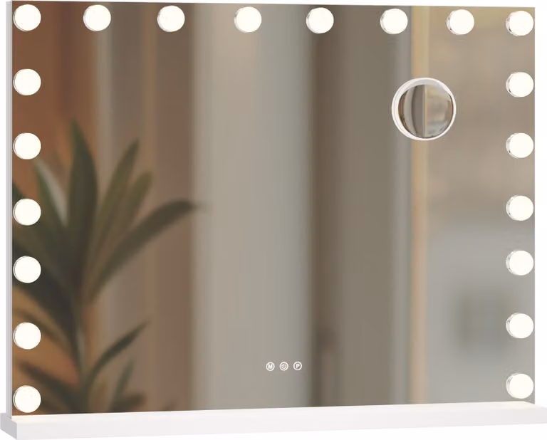 Specchio per il trucco Norlina con Bluetooth - Bianco