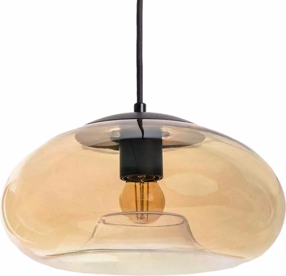Lampada a sospensione in vetro color miele 28 cm E27 Abruzzo Coco