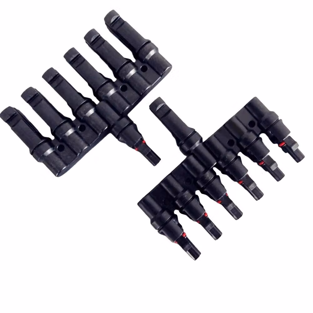 Connettore per pannello solare, adattatore 2-in-1, connessione parallela, 1 coppia di adattatori 6-in-1