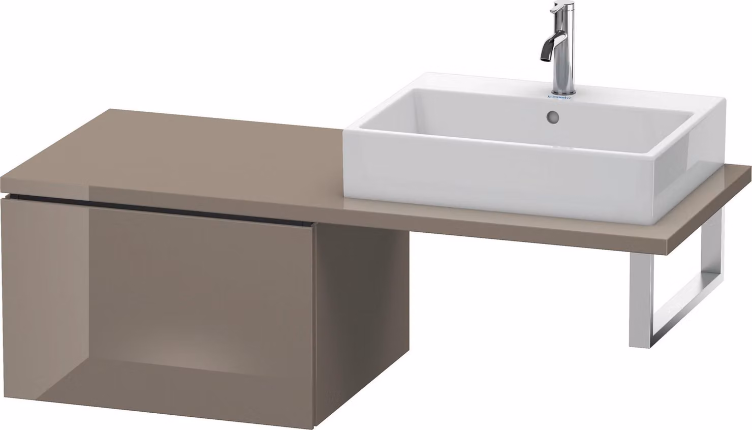 Duravit L-Cube Meuble bas pour console, 1 tiroir, 620x400x547mm, LC583308989, LC583308989