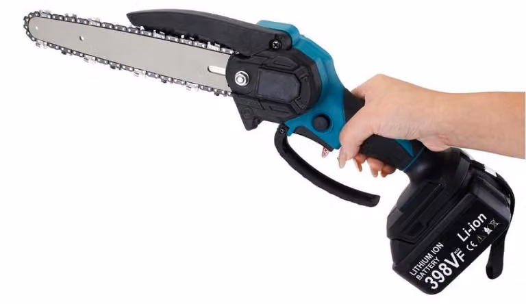 Troncatrice a catena, motore brushless, lama da 8 pollici, funzionamento a batteria (batteria non inclusa). Non richiede alimentazione elettrica