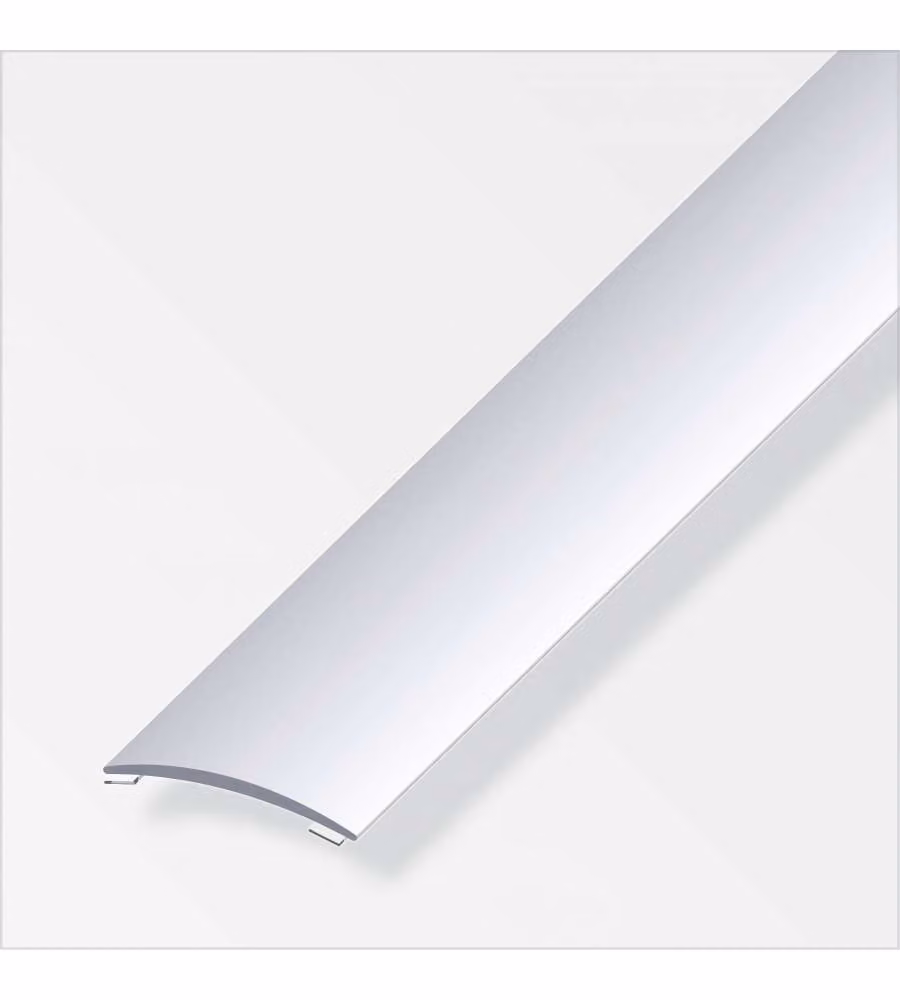 Profilo Di Raccordo  Autoadesivo 40X5 Alluminio Argento 1Metro
