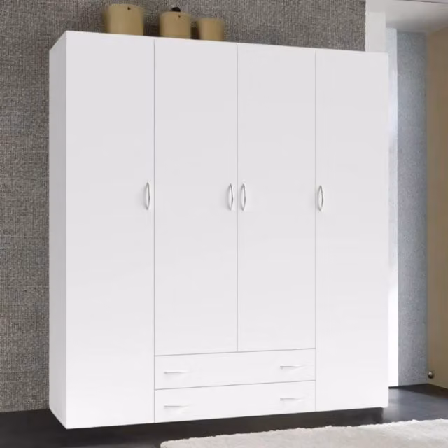 Armadio bianco 160x51,6x177 cm