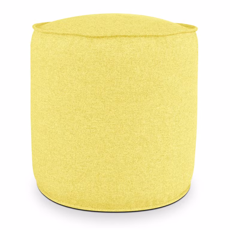 Pouf Rotondo da Interno & Esterno Piuma XL Giallo