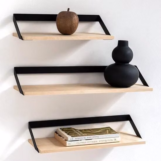 Cassa da cucina Kazai in legno e metallo, design moderno, nero e marrone