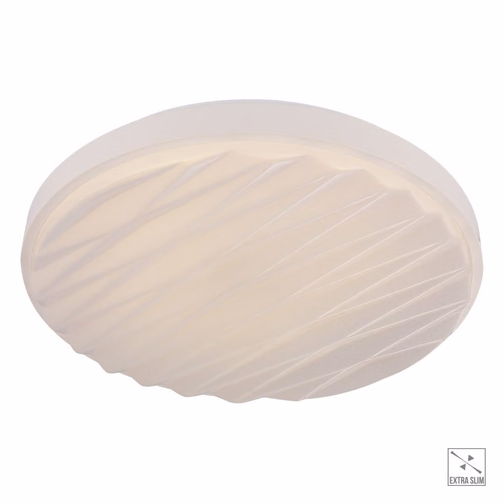 Plafoniera LED JASPER 32W 4000K plastica bianca Ø48,5cm H:6,5cm