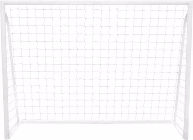 Porta da calcio da 240cm x 180cm, custodia per il trasporto e telo bersaglio