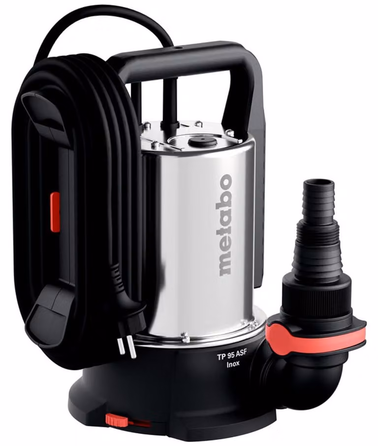 Metabo Klarwasser-Tauchpumpe TP 95 ASF Inox (Wasserpumpe, Fördermenge 9500 l/h)