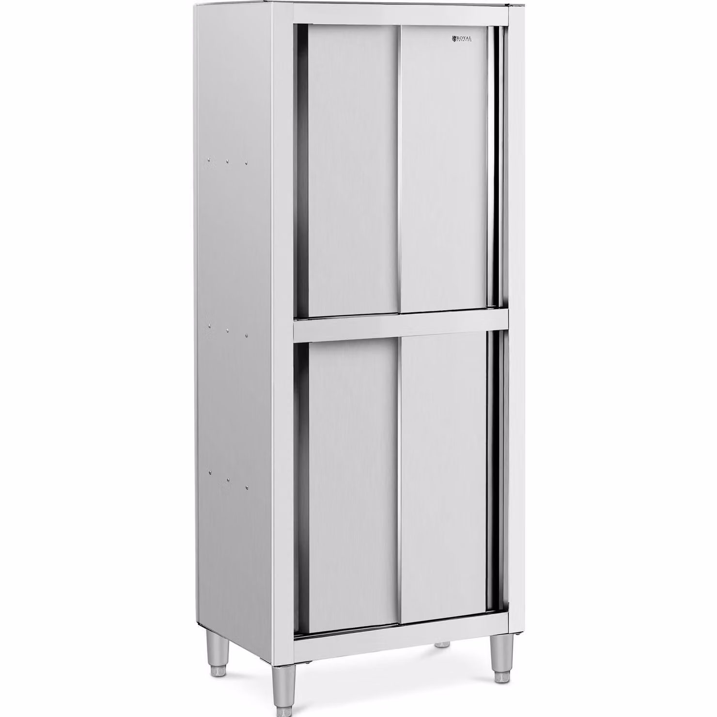 Expondo Royal Catering Armadio portastoviglie in acciaio inox - 800 x 500 x 1800 mm -