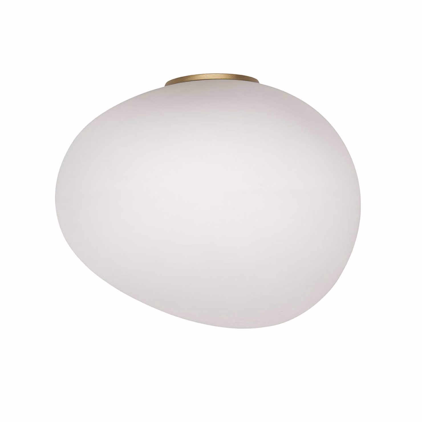 Foscarini Applique da parete di design Gregg, dimmerabile, Bianco / Opale, Soggiorno / Sala da pranzo, Vetro, Design, Applique