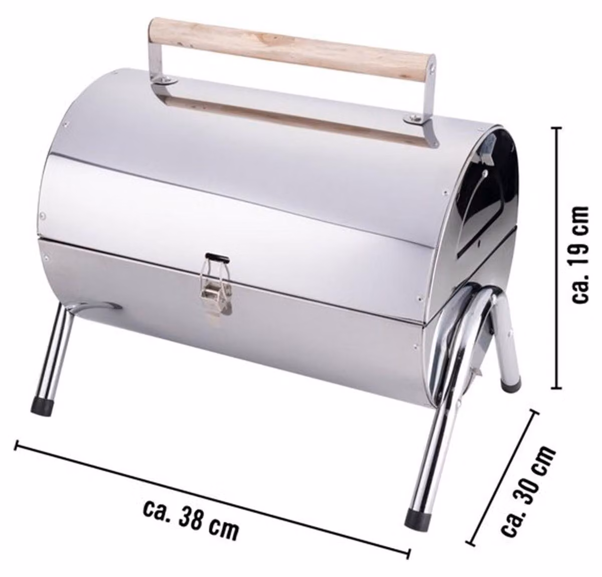 BBQ Collection Barbecue a carbonella - Cilindrico - Cromato